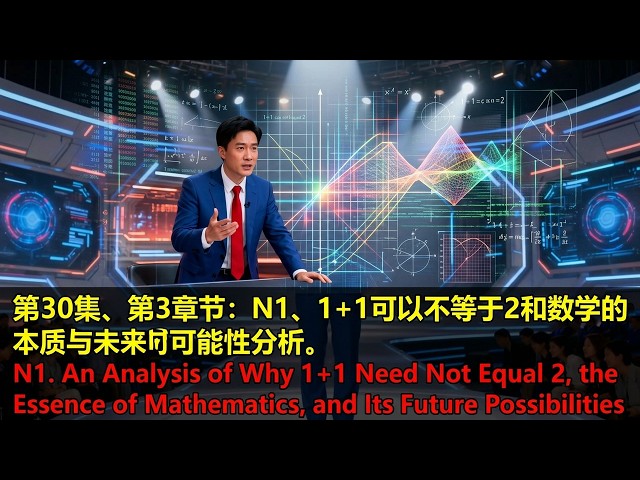 第30集、第3章节： N1、1+1可以不等于2和数学的本质与未来可能性分析。｜人类数学系统的终极突破｜数学的本质与未来｜被遗忘的预言即将实现｜数学的本质与未来突破｜rp21c |  彩虹预言21世纪