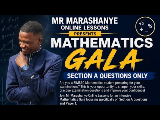 MR MARASHANYE TUTORIALS  IS LIVE REVISION MATHEMATICS