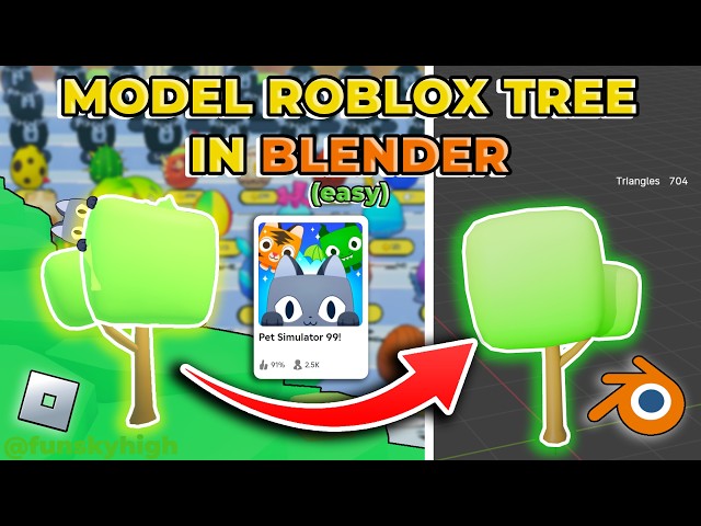How to Model a Roblox Tree in Blender | Easy Beginner Tutorial