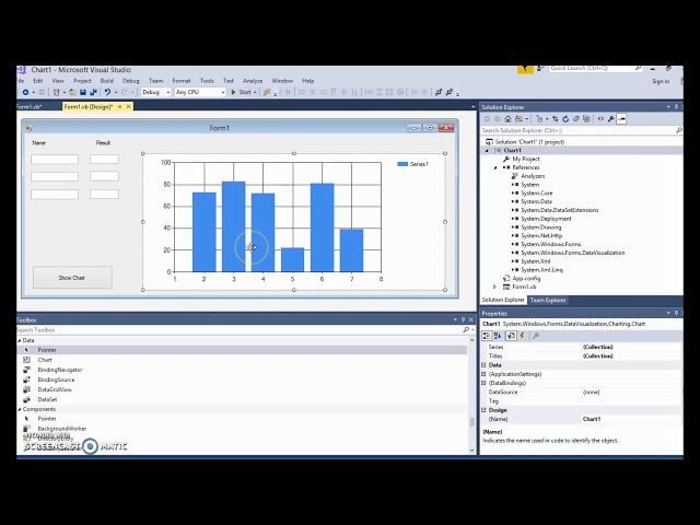 Visual Basic Chart Buttons TextBoxes