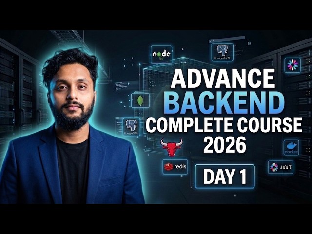 Day 1 | Introduction & Complete Backend Roadmap 2026 | Advanced Backend Course