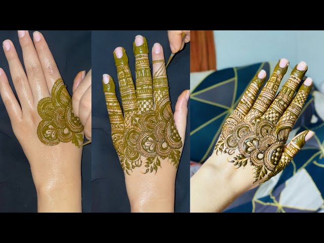 New trending Mehndi design (full tutorial available)
