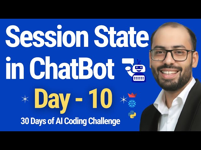 Chatbot with Chat History in Streamlit | Day 10 of 30 Days of AI Coding Challenge