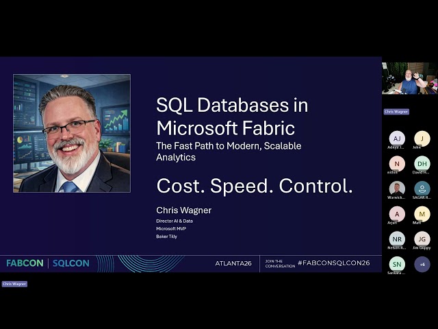 61  Data Platform Downunder  - Fabric SQL Fast Path to Modern Scalable Analytics