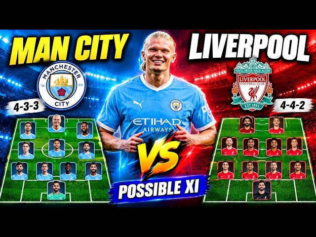 Liverpool vs Man City Possible Lineups & Tactical Analysis! | Premier League Preview