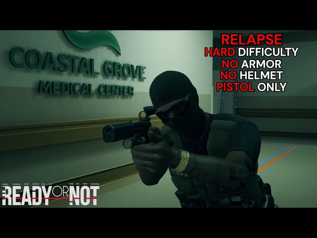 Relapse - Hard Difficulty Pistol Only - no Armor no Helmet - True Solo - Ready or Not