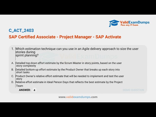 Get SAP C_ACT_2403 Exam Questions Answers