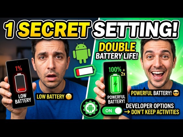 1 Hidden Android Setting to DOUBLE Your Battery Life!
