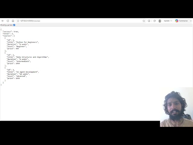 Build Your First FastAPI Backend in 20 Minutes | Create /courses API | Python Backend Tutorial