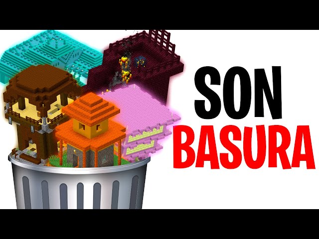 TODAS las ESTRUCTURAS de Minecraft de la PEOR a la MEJOR