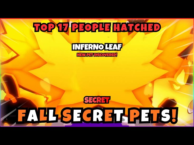 TOP 17 People Hatched *NEW* Fall Event Secret pets ON CAMERA! | Bubble Gum Simulator