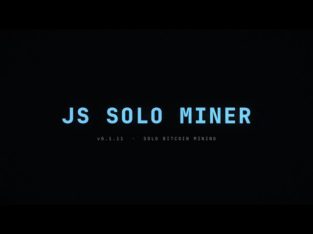 Bitcoin solo mining inside the browser