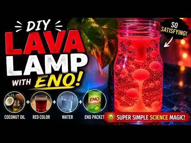 DIY Coconut Oil Lava Lamp - Easy Science Experiment at Home! 🧪✨