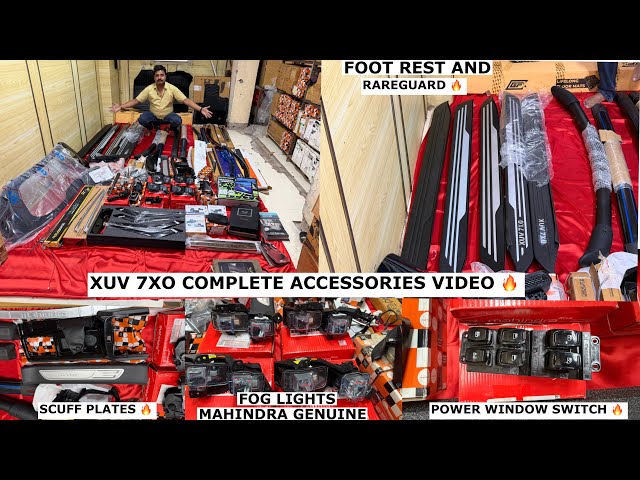XUV7X0 Mahindra genuine accessories with pricing✅xuv7X0 ax modified✅xuv7X0 full modified✅xuv7x0