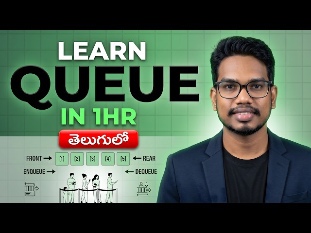 Learn Queue in Data Structures Telugu | DSA in Telugu | PythonLife