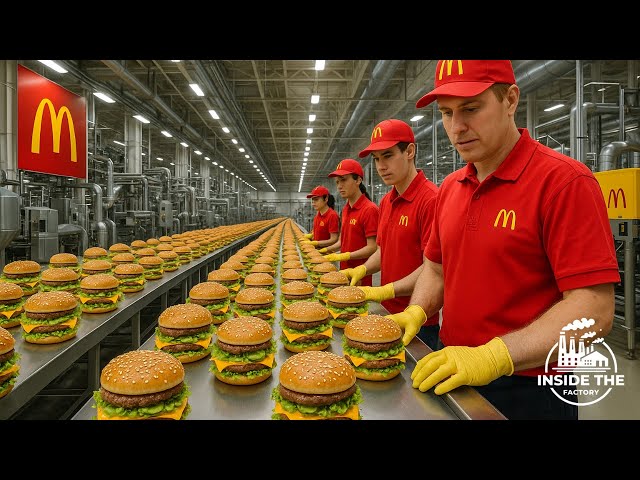 How 100,000 MCDONALDS BIG MACS Are Made Every Day | Inside The Factory