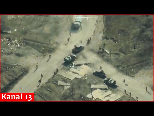 Operation to destroy Russian infantry and vehicles moving along the “road of death” in Donetsk