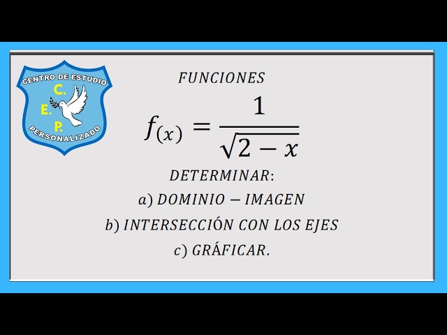 DOMAIN AND RANGE OF A FUNCTION