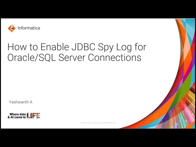How to Enable JDBC Spy Logs for Oracle/SQL Server Connections