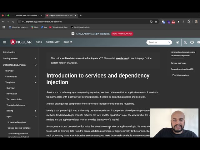 Introduction to services and dependency injection | Angular