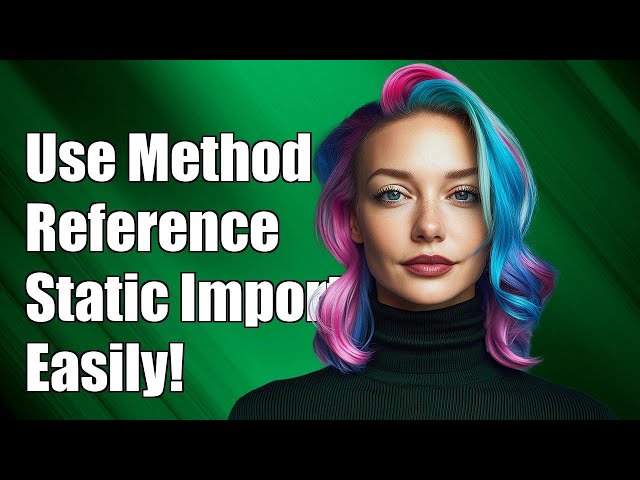 How to use a method reference on a static import?