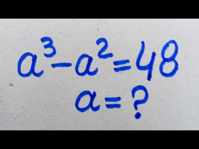 Solve for a in this nice algebra equation | Math olympiad Mathematics 