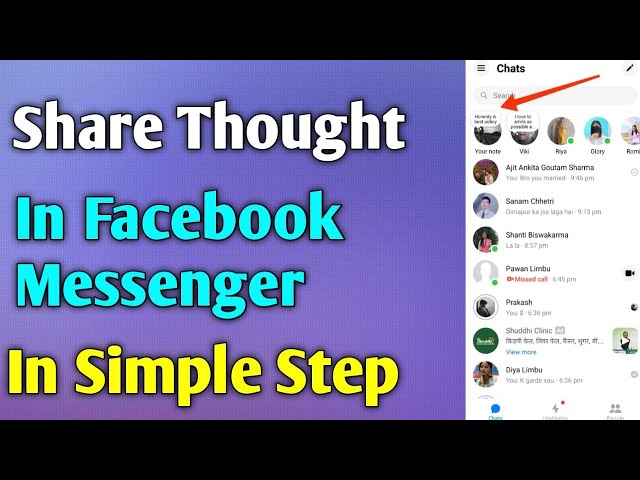 How to share thoughts on Facebook Messenger // How to share thoughts 2024
