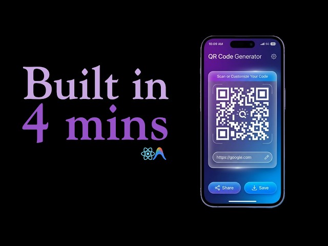 How to build a QR Code Generator Mobile App for Android & iOS platforms