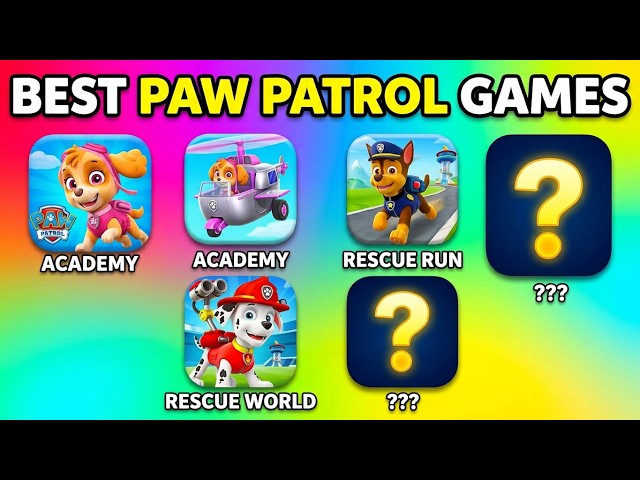 Best PAW Patrol Games: PAW Patrol Academy Netflix, PAW Patrol Rescue Run, PAW Patrol Rescue World