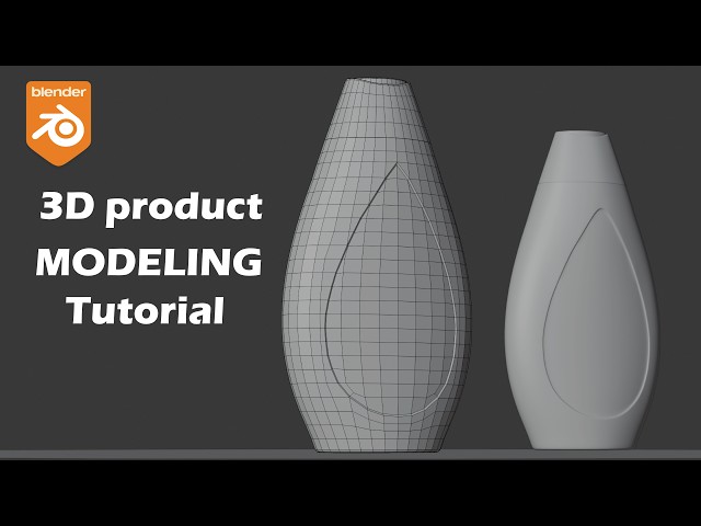 How I Modeled This Bottle in Blender (Knife Tool vs Boolean)