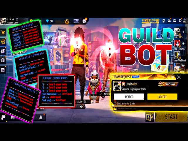 How to Make Free Fire Guild TCP Bot  😱| Free Fire New TCP Bot OB52 Update😎🔥 EMOTE BOT🤩 #guildtcpbot