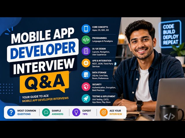 Mobile App Developer Interview Q&A | Test Your iOS, Android & Cross-Platform Skills | Uplatz