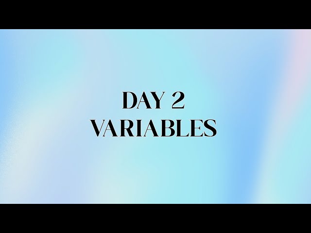 📚 Day 2 – Variables || DSA || Programming in Java || Consistency || Placement Prep || Learn with me