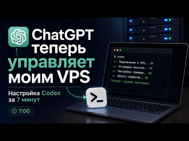🚀 ChatGPT теперь управляет моим VPS 🤯 | Настройка Codex за 7 минут