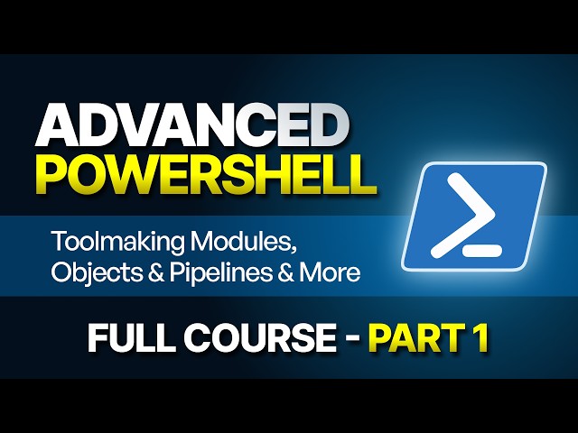 Advanced Windows PowerShell Scripting Full Course - Part 1 | Toolmaking & Modules