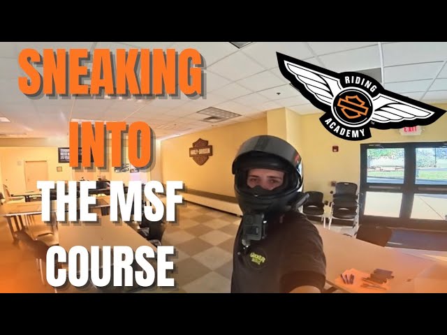 I SNUCK Into The Harley-Davidson MSF Course Classroom!