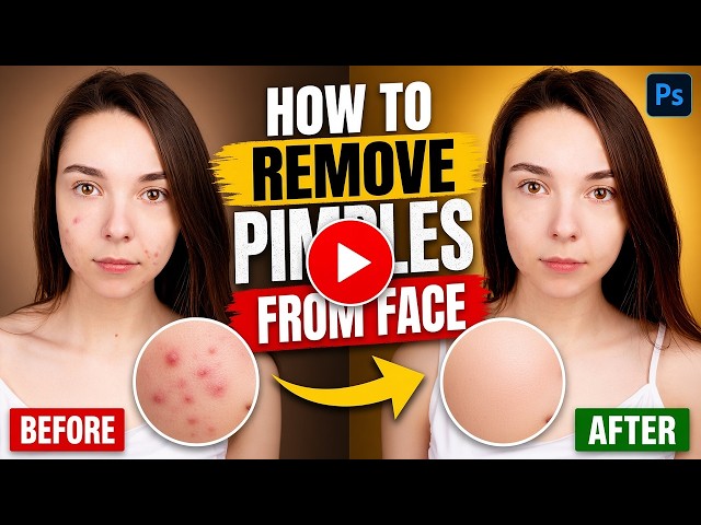 How to Remove Pimples from Face in Photoshop | Easy Photoshop Retouching Tutorial