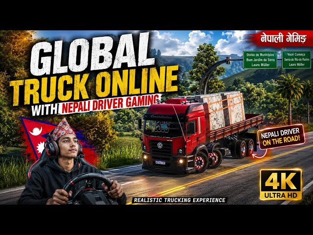 🚛 NEVER GIVE UP 💪 Global Truck Online LIVE | Big Journey | NEPALI DRIVER GAMING🇳🇵