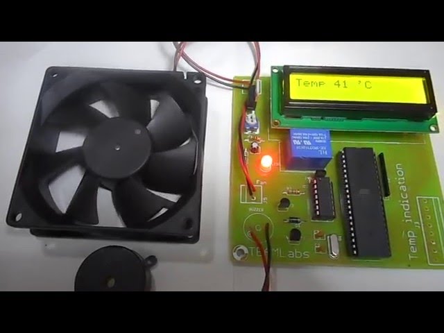 Temperature indicator using 8051