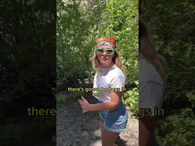 How to pee in nature as a women #seekdiscomfort #doeverything #camping