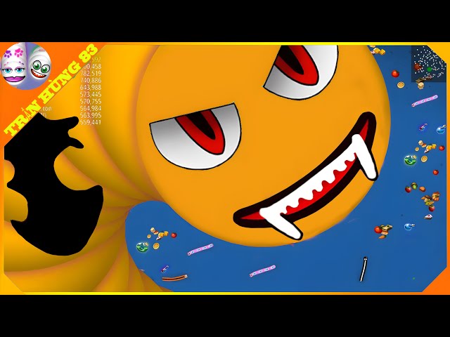 🐍WORMSZONE.IO | GIANT SLITHER SNAKE TOP 01 / Epic Worms Zone Best Gameplay! | Trần Hùng 83
