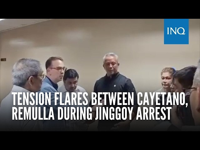 Tension flares between Cayetano, Remulla during Jinggoy arrest