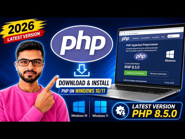 How to Install PHP on Windows 10/11 | PHP Install Kaise kare? [2026]