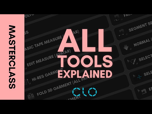 Chapter 2 Part 2 - Every Single CLO3D Tool Explained in Less Than 30 Minutes | GRMNT Masterclass