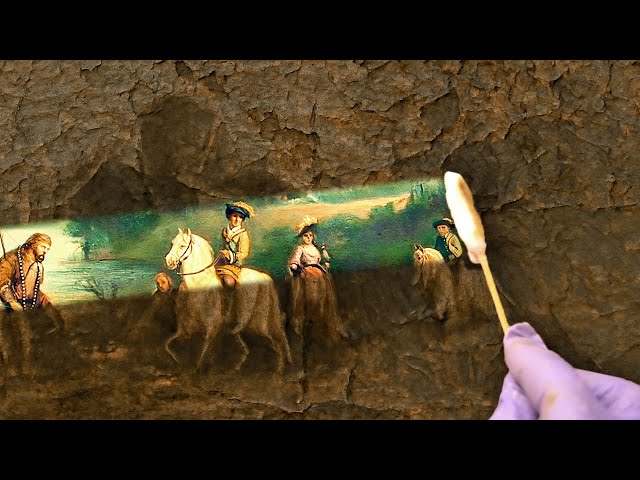 Professional Restoration Of An Incredible Attic Find Oil Painting