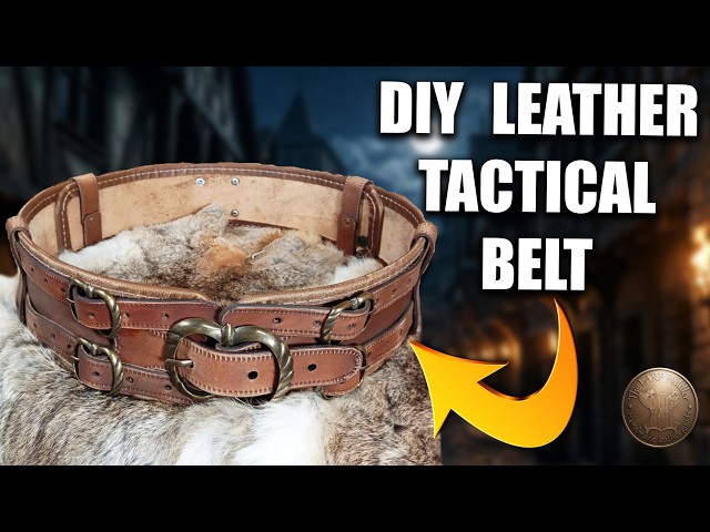 How to Make the NOGRALD WIDE BELT | Double Strap Leather Belt LARP Tutorial