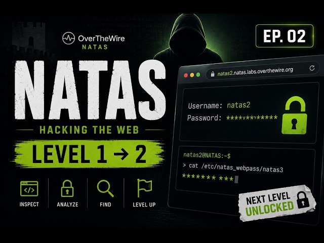 Natas Level 1 → 2: The Next Web Hacking Challenge 🔐 | EP. 02