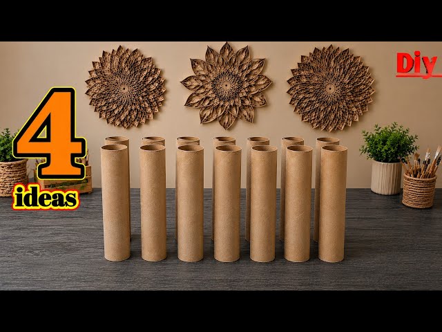 Turn kitchen towel Rolls into Stunning Home Decor! 4 easy ideas