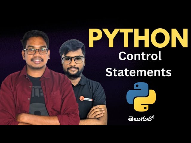 Control Statements in Python Telugu