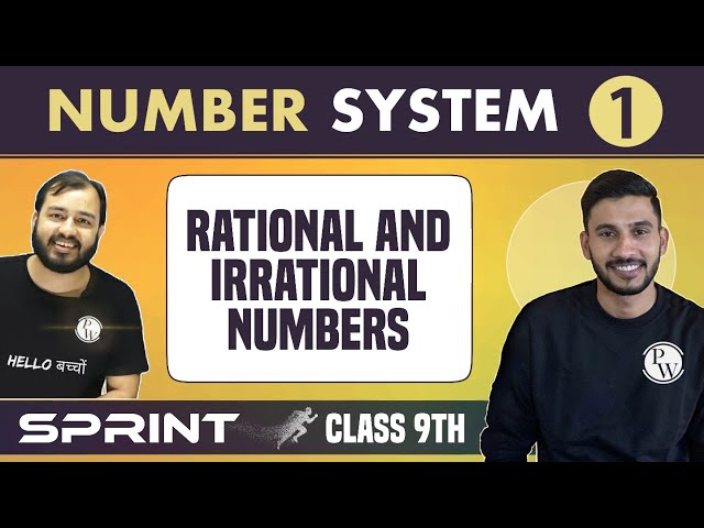 Number System 01 | Real Numbers | Rational & Irrational Numbers | Class 9 | NCERT | Sprint